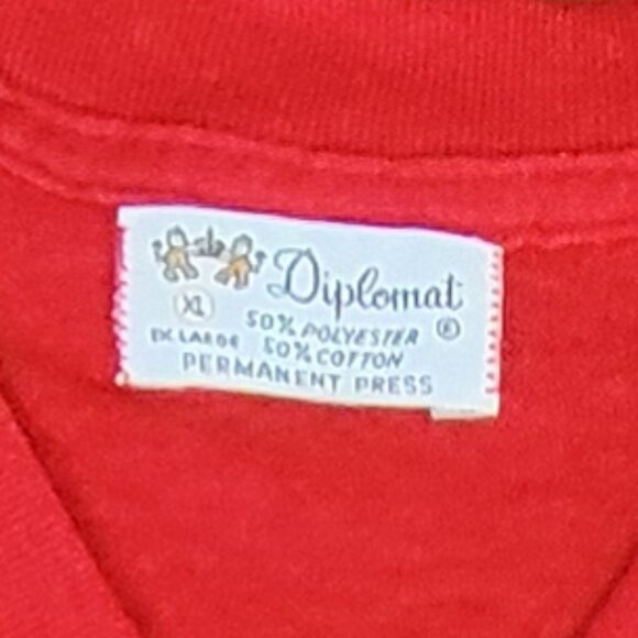 Diplomat Vintage B. Kliban Red Rich Cat Night Shirt - XL - Picture 8 of 8